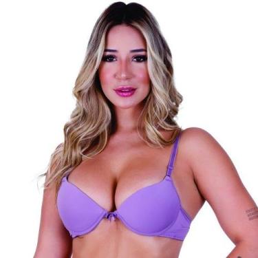 Imagem de Sutiã Básico com Aro Plástico Feminino Clamar em Microfibra - 2253, M,