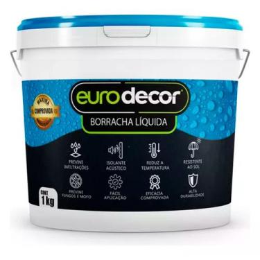 Imagem de Ultra Borracha Liquida Solução Total Euro Decor 1kg Premium - eurodeco