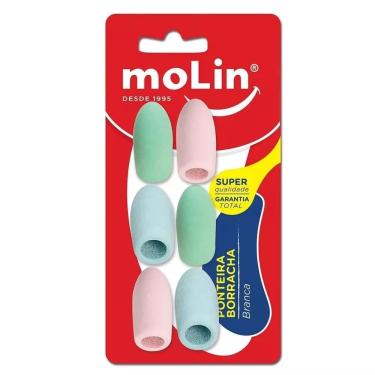 Imagem de Borracha Ponteira Molin - Blister Com 6 Unidades