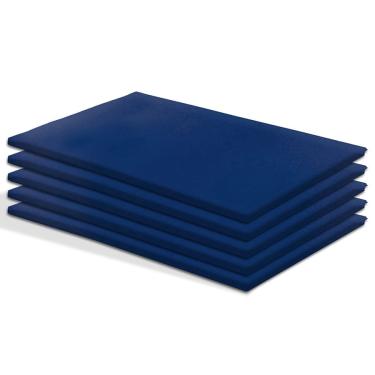 Imagem de Kit 5 Colchonetes 94x66x3cm Academia e Ginastica D23 em Corvin Azul - bf Colchões