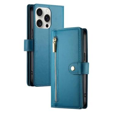 Imagem de HJZSZX Para Samsung A23 (4G 5G) Lanyard Zip Wallet Capa de couro para telefone (para Samsung A23 (4G 5G)/azul)