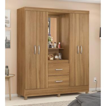 Imagem de Guarda Roupa Lord com Espelho Prateleira/Penteadeira - Amendola Touch Demóbile 