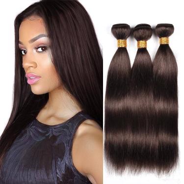 Imagem de Pacotes de cabelo MAMART Chocolate Dark Brown Straight 3x20-24