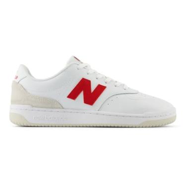 Imagem de New Balance Tênis masculino Bb80 V1, Branco/Team Red, 11.5