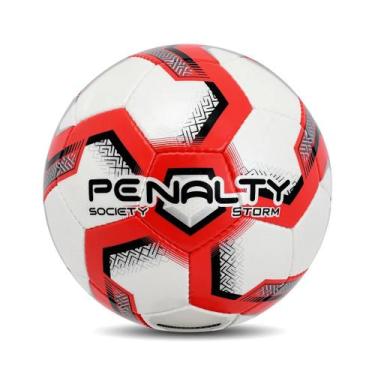 Imagem de Bola De Futebol Society Penalty Storm XXIII, 5, Vermelho, Preto