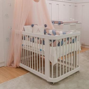 Imagem de Quater, Berço para Bebê 3 em 1 Evolutivo Branco Quater