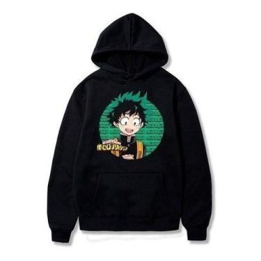 Imagem de Blusa Moletom Canguru Anime Boku No Hero Academia Midorya. - Use Nerd,