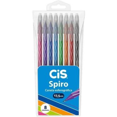 Imagem de CANETA CIS SPIRO 07 08 CORES UN Colorido, Colorido