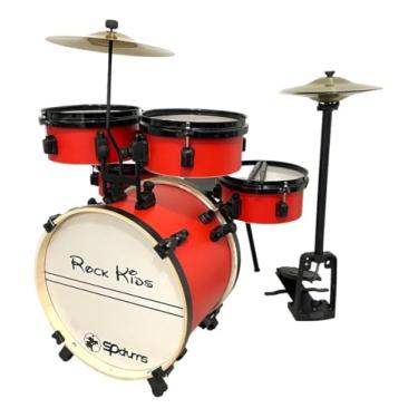 Imagem de Bateria Musical Rmv Infantil Rock Kids(Bateria Infantil Vermelho)