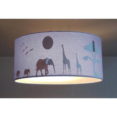 Imagem de Luminária Plafon 2 Focos 15w Savana Tom Luz Iluminação Azul-bebê