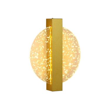 Imagem de Arandela Skylight Cross 3113 Led Bivolt Dourado - Transparente