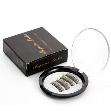 Imagem de Cílios Postiços, 3D Magnético Natural Grosso Enxertia Cílios Com Pinça Dramático Grosso Longo