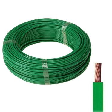 Imagem de Fio Elétrico Cabo Flexível 1 Via 2,50mm Verde 100 Metros | Verde 2,50mm