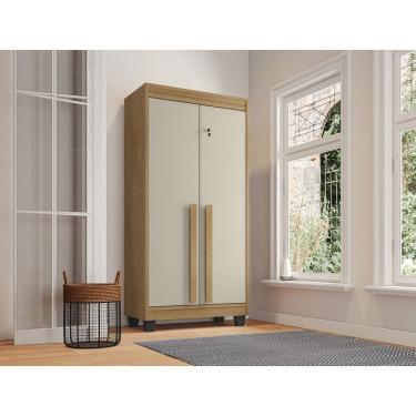 Imagem de Armário Multiuso 2 Portas 3 Prateleiras Paris Cinamomo-off White