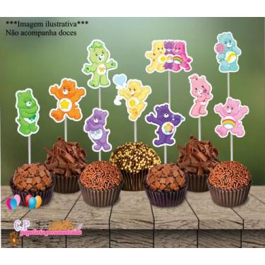 Imagem de 50 Tags Toppers Para Doces Docinho Ursinhos Carinhosos - Castro Person