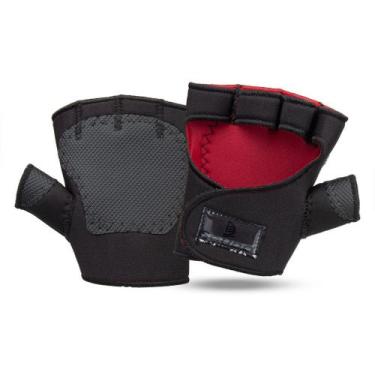 Imagem de Luva Musculação Academia Delta vermelho - SCUNA, Preto e vermelho, M