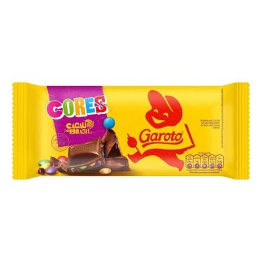 Imagem de Barra de Chocolate ao Leite Cores Garoto 80g