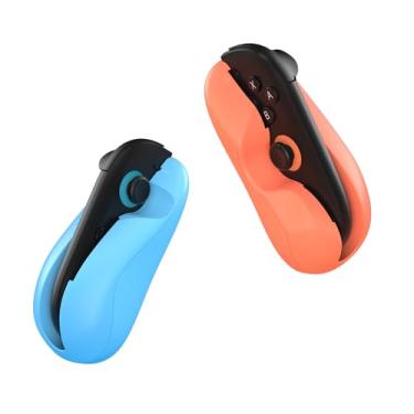 Imagem de Uxilep Switch 2 Gaming Controller Mouse,Mini Portable Mice for Nintendo Switch 2 Joy-Con Accessories (Orange & Blue)