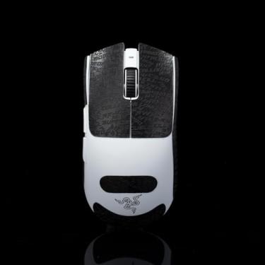 Imagem de Hokeyio Fita aderente para Razer Viper V3 Pro - antiderrapante, controle aprimorado, resistência ao suor, melhora a aderência FPS Gaming e a proteção do mouse [pré-corte] CS preto
