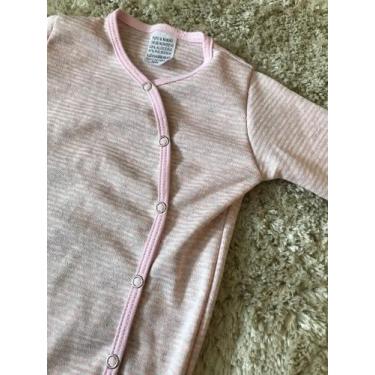 Imagem de Macacão bebê feminino  listrado - Pipo e kakau 