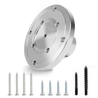 Imagem de Phukmlong Placa frontal de torno de madeira de 10 cm para rosca de 2.5 cm-8TPI com mandril de parafuso, ferramentas de acessórios de torno de madeira..