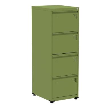 Imagem de Armário De Arquivo De Aço Pandin 4 Gavetas Gavetas Verde Miró