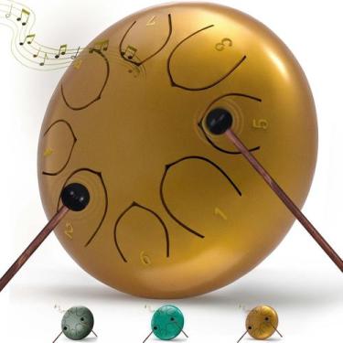 Imagem de Tambor de língua de aço Innowarmer Rain Drum de 6 polegadas e 8 notas 