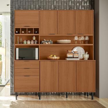 Imagem de Kit Cozinha Compacta Viena Lukaliam 8 Portas 2 Gavetas