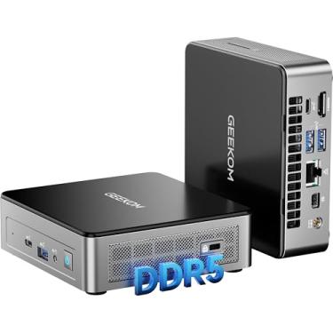 Imagem de GEEKOM Mini PC Mini Air12, Intel 12ª geração Alder Lake N100 (até 3,4 GHz), 16 GB DDR5 RAM 512 GB PCIe M.2 SSD, Mini computador desktop doméstico/empresarial, tela dupla 4K/HDMI 2.0/WiFi