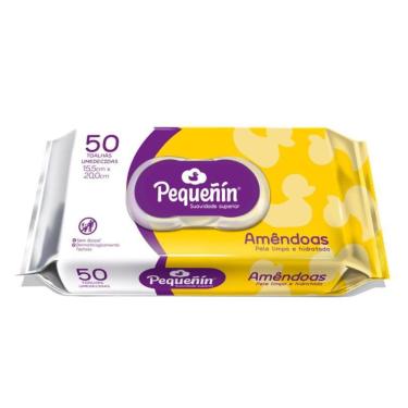 Imagem de Toalhas Umedecidas Pequeñín Amêndoas 50 Unidades