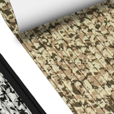 Imagem de Hjdeck Almofada universal de espuma vinílica acetinada autoadesiva antiderrapante para barcos de pesca, caiaques, pranchas de surfe, skimboards, tops térmicos, assentos 240 x 59,9 cm, almofada de deck