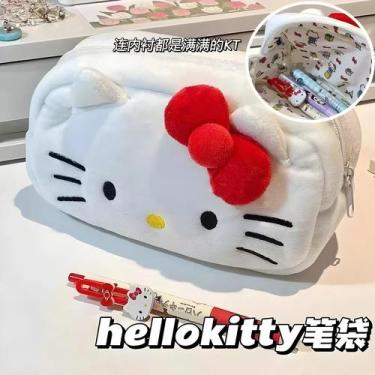 Imagem de Estojo Kawaii Hello Kitty e Cinnamoroll - Porta-Cosméticos e Lápis em 