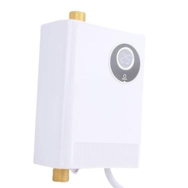Imagem de Zhjvihx Aquecedor de água Elétrica Sem Tanque de 110V, Aquecedor de água Com Temperatura Constante de Frequência Variável, Telha de água de Toque LCD, 4500W Sob a Pia Sob (Plugue UE 220V)
