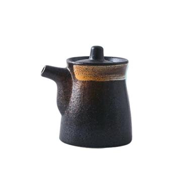 Imagem de Garrafa de condimento de cerâmica para configuração de mesa de restaurante, utensílios de mesa de sushi japoneses criativos para uso doméstico - Jiyun