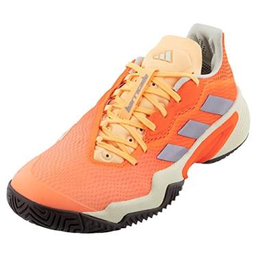 Imagem de adidas Tênis Barricade Feminino, Laranja solar/Taupe metálico, 6.5
