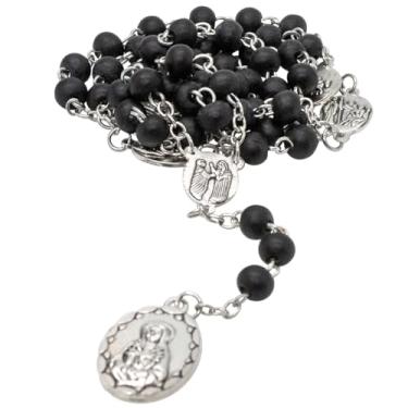 Imagem de Terço Devocional Católico Nossa Senhora das Dores | Instruções de Oração e Contas de Chaplet | Ótimo Presente Religioso Cristão para Confirmação, Small, Madeira, Sem Pedra Preciosa