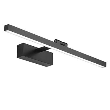 Imagem de Ｂｅｓｇａ LEDs, Luminárias de Parede Modernas para Banheiro, Espelho de Maquiagem E Iluminação, Luz branca preta, 50cm 12W