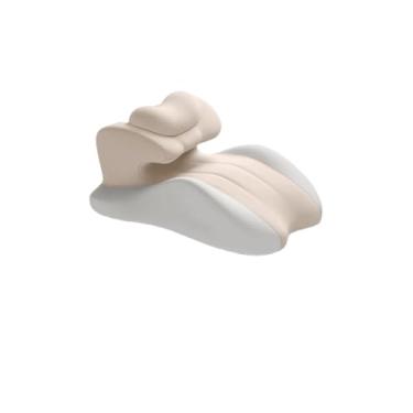 Imagem de Xiamenzcx Almofada de dormir multifuncional, almofada de leitura ajustável, suporte de cintura, adequada para ler e assistir TV na cama, adolescentes e adultos, com fronha lavável (bege).