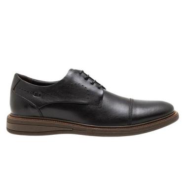Imagem de Sapato Democrata Casual Social Couro Masculino Preto, 39
