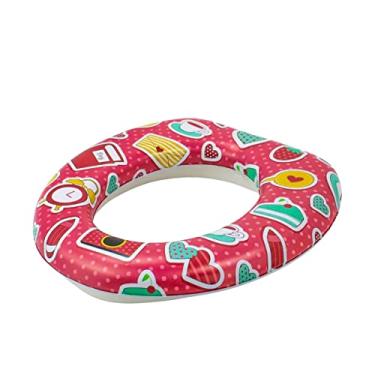 Imagem de Assento Redutor Sanitário Infantil Bebe Almofadado Desfralde (Vermelho)