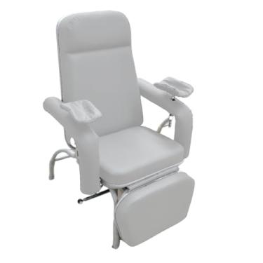 Imagem de Poltrona Hospitalar Comfort Reclinável Para Coleta Branco
