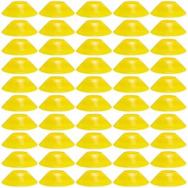 Imagem de wlilupah 25 Pçs Mini Cones de Futebol para Esporte Agilidade Disco Cones Treinamento para Exercícios de Agilidade Esportes Futebol Basquete Futebol Basquetebol Exercícios (Amarelo)