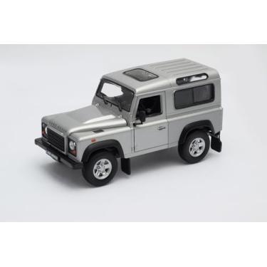 Imagem de OPO 10 - Welly 1/24 Scale Model Car, Compatible with Land Rover Defender Grey - 22498-GRAY