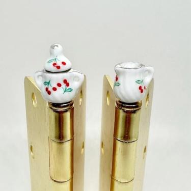 Imagem de Conjunto de xícara de chá com cabeça de dobradiça, café, topo decorativo de dobradiça, decoração de porta de estatueta magnética em miniatura, decoração de casa peculiar, presente de micro amante