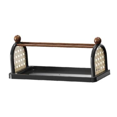 Imagem de Ｂｅｓｇａ Suporte para Canecas de Café, Porta-copos, Porta-canecas, Suporte para Presentes, Decoração, Banheiro, Organizador de Cosméticos para Mesa, Café, Escr, Preto 1 Camada, Tamanho real