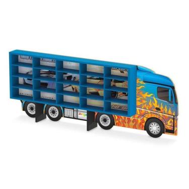 Imagem de Painel Expositor De Madeira Para 20 Carrinhos Hot Wheels 95 junges