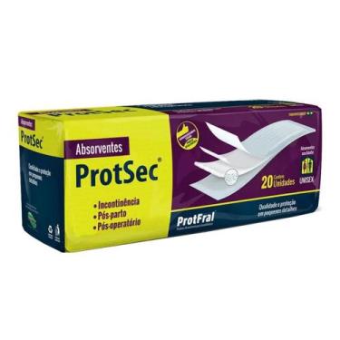 Imagem de Absorvente Uso Adulto Unissex Tamanho Único (PROTSEC) - Pacote com 20 