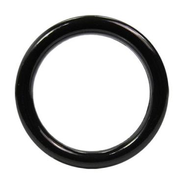 Imagem de Argolas 11,5cm Plásticas Preta Para Artesanato Multiuso - 10 Unidades 