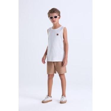 Imagem de Conjunto Masculino Infantil Regata Fresquinha Aplique-Masculino
