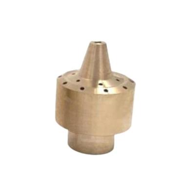 Imagem de Baoblaze Bico de latão para fonte, substituição de bico de água à prova de ferrugem, material de cobre, cabeça de aspersão para parques, piscinas de diversão, Dn8